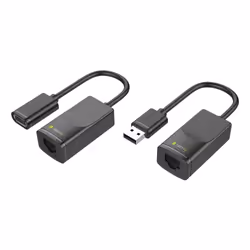 Techly IUSB-EXTENDTY2, RJ-45, USB 2.0 Type-A