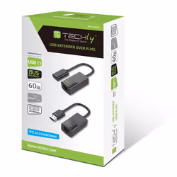 Techly IUSB-EXTENDTY2 câble de réseau Noir