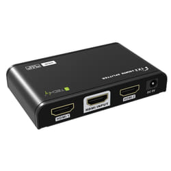 Techly IDATA HDMI2-4K2HDR répartiteur vidéo HDMI 2x HDMI
