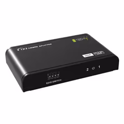 Techly IDATA HDMI2-4K2HDR répartiteur vidéo HDMI 2x HDMI