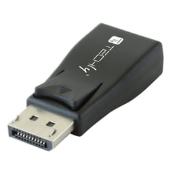 Techly IADAP DSP-230T changeur de genre de câble DisplayPort VGA Noir