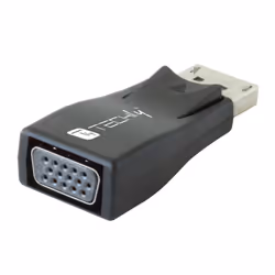Techly IADAP DSP-230T changeur de genre de câble DisplayPort VGA Noir