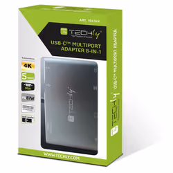 Techly IADAP USB31-DOCK3 carte et adaptateur d'interfaces HDMI, RJ-45, USB 3.2 Gen 1 (3.1 Gen 1), VGA
