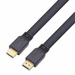 Techly ICOC HDMI2-FE-005TY, 0,5 m, HDMI Type A (Standard), HDMI Type A (Standard), Compatibilité 3D, 10 Gbit/s, Noir