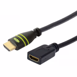 Techly ICOC HDMI2-4-EXT010, 1 m, HDMI Type A (Standard), HDMI Type A (Standard), Compatibilité 3D, 10 Gbit/s, Noir