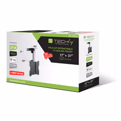 Techly ICA-CPLB 222 support pour téléviseur 37" Noir, Argent