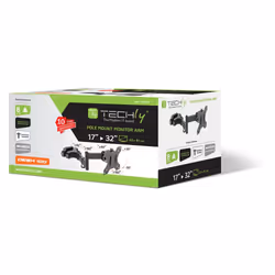 Techly ICA-LCD 110BK support pour téléviseur 32" Noir