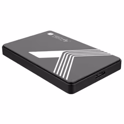 Techly I-CASE USB3-SL25TY, Boîtier disque dur/SSD, 2.5", SATA, Connectivité USB, Noir