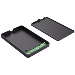 Techly I-CASE USB3-SL25TY Boîtier de disques de stockage Boîtier disque dur/SSD Noir 2.5"