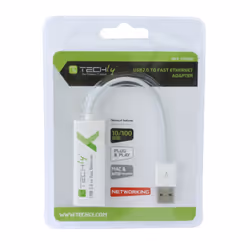 Techly IDATA ADAP-USB2TY2 carte réseau Ethernet 100 Mbit/s