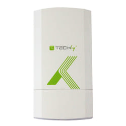 Techly I-WL-CPE120 point d'accès réseaux locaux sans fil 300 Mbit/s Blanc Connexion Ethernet, supportant l'alimentation via ce port (PoE)