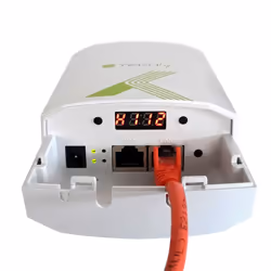 Techly I-WL-CPE120 point d'accès réseaux locaux sans fil 300 Mbit/s Blanc Connexion Ethernet, supportant l'alimentation via ce port (PoE)