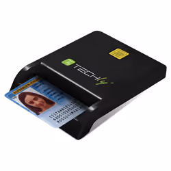 Techly I-CARD CAM-USB2TYC lecteur de cartes à puce Intérieure USB USB 2.0 Noir