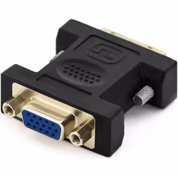 Techly IADAP DVI-8700T changeur de genre de câble DVI-I VGA Noir