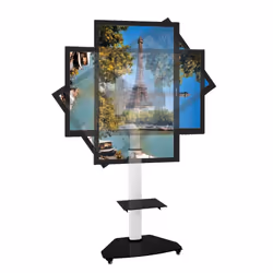 Techly ICA-TR3WH montage des affichages de messages 177,8 cm (70") Blanc - Vue supplémentaire 7