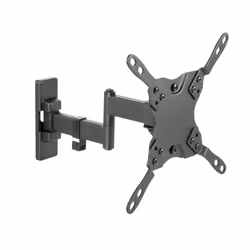 Techly ICA-PLB 400DTY, 33 cm (13"), 106,7 cm (42"), 75 x 75 mm, 200 x 200 mm, -5 - 12°, Noir