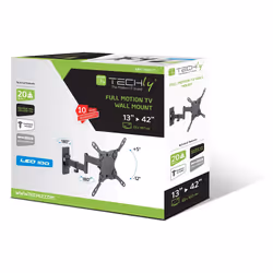 Techly ICA-PLB 400DTY support pour téléviseur 42" Noir