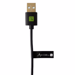 Techly ICOC MUSB20-CMAM01T câble USB 0,1 m USB 2.0 USB A USB C Noir