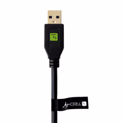 Techly ICOC MUSB312-CMAM05T câble USB 0,5 m USB 3.2 Gen 1 (3.1 Gen 1) USB A USB C Noir