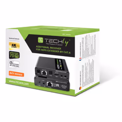 Techly IDATA-EXT-676R Récepteur AV Noir