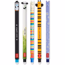 LEGAMI Lot de 5 stylos gel effaçables avec encre thermosensible