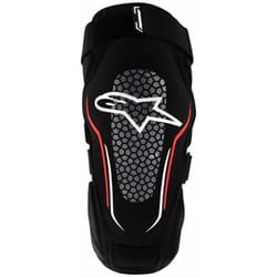 Paire de Genouillères VTT Alpinestars 2015 Alps 2 Noir-Blanc-Rouge