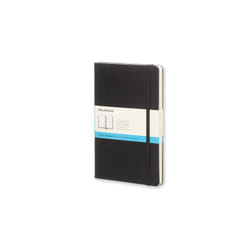 MolesKINE - Carnet classique grand - Couverture rigide noire avec pages à grille pointillée pour l'écriture et le dessin.