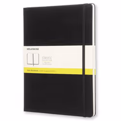 Moleskine Classic, Monochromatique, Noir, 70 g/m², Couverture rigide, Universel