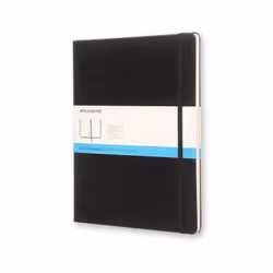 Moleskine Carnet Classic, Monochromatique, Noir, Mat, 70 g/m², Couverture rigide, Adulte