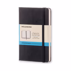 Moleskine Carnet Classic, Monochromatique, Noir, Mat, 70 g/m², Couverture rigide, Adulte