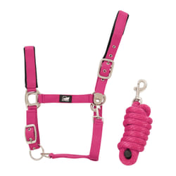 Ensemble licol en nylon et longe tressé pour cheval Supreme
