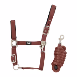 Ensemble licol en nylon et longe tressé pour cheval Supreme