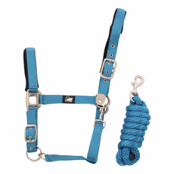 Ensemble licol en nylon et longe tressé pour cheval Supreme