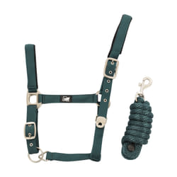Ensemble licol en nylon et longe tressé pour cheval Supreme