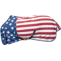 155 cm, Drapeau de l'Amérique: Couverture pour cheval Niagara couleurs américaines imperméable et respirante 300g pour la pluie et le froid