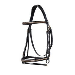 Bridons équitation anatomique pour cheval anglaise en cuir clincher Equestro