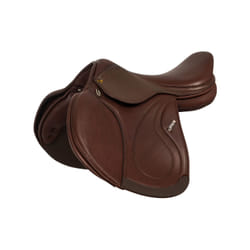 Selle d'obstacle pour cheval double cuir Supreme Los Angeles