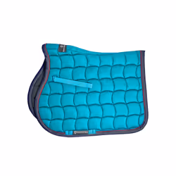 Tapis de selle de saut avec passementerie contrastée pour cheval Equestro
