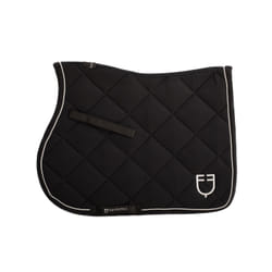 Tapis de selle de saut en coton avec passementerie avec logo pour cheval Equestro