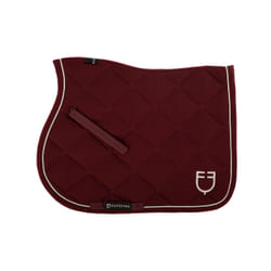 Tapis de selle de saut en coton avec passementerie avec logo pour cheval Equestro