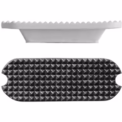 Repose-pieds hauts en caoutchouc pour les supports. Taille : 10 cm, 12 cm Couleur : Noir, Blanc
