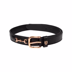Ceinture en cuir anglaise avec mors femme Equestro