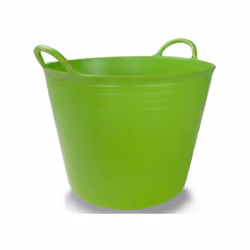 Seau en plastique souple d'environ 25 litres avec poignées Couleurs : rouge, jaune, bleu royal, noir, fuchsia. En cas de préf ...