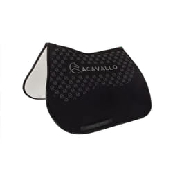 Tapis de selle pour cheval avec coussin en dessous en fibre bamboo Acavallo Lycra Gel Grip