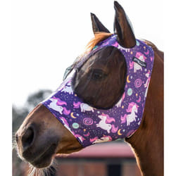 Cob, Space Unicorn: Masque anti-mouches en lycra avec filet couvrant les oreilles