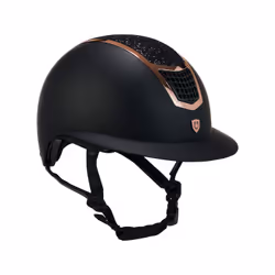 Casque d'équitation Equestro Eclipse Stone Mat Rowel Fitting