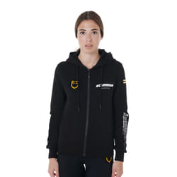 Sweatshirt polaire à capuche Full zip femme Equestro Scuderia