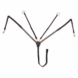 Collier de chasse en cuir à fourche en laiton Supreme