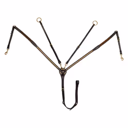 Collier de chasse en cuir à fourche en laiton Supreme