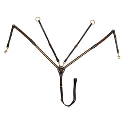 Collier de chasse en cuir à fourche en laiton Supreme